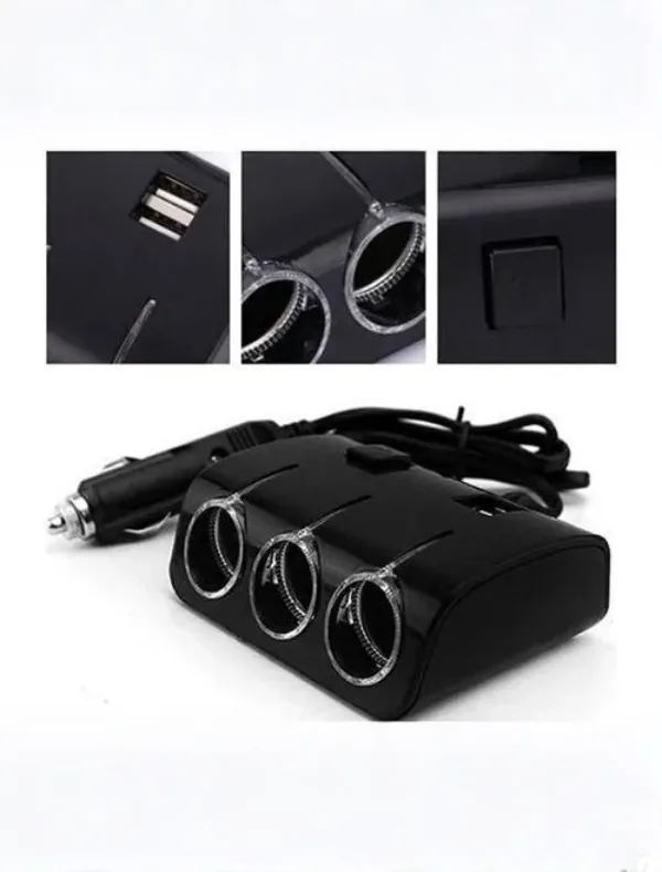 مشترك ولاعة العربية 3 مخرج + 2 USB