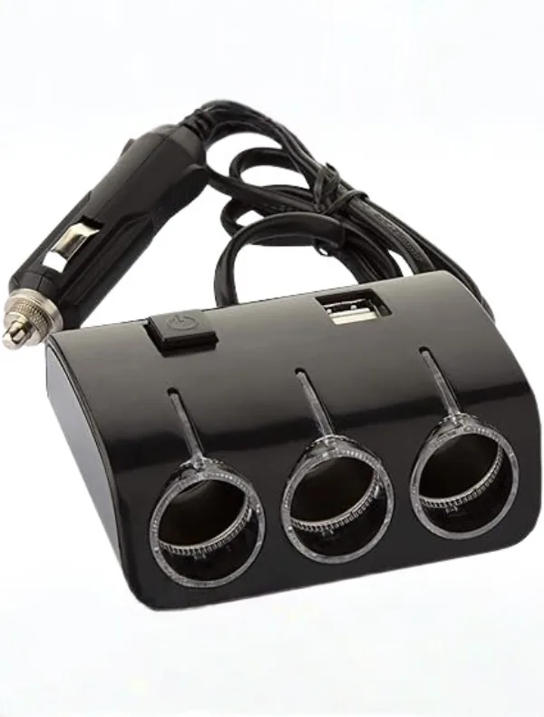 مشترك ولاعة العربية 3 مخرج + 2 USB